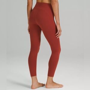 7. Lululemon Instill high-rise tight 25”
Size: 8
Color: cayenne
